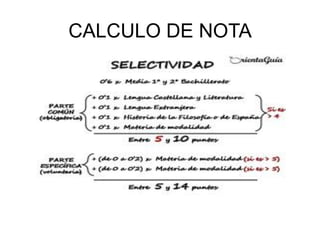 CALCULO DE NOTA
 