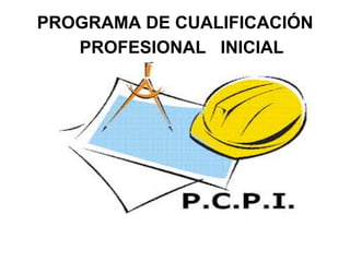 PROGRAMA DE CUALIFICACIÓN
   PROFESIONAL INICIAL	
  
 