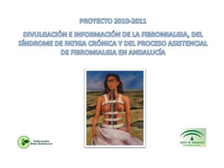 PROYECTO 2010-2011 DIVULGACIÓN E INFORMACIÓN DE LA FIBROMIALGIA, DEL SÍNDROME DE FATIGA CRÓNICA Y DEL PROCESO ASISTENCIAL DE FIBROMIALGIA EN ANDALUCÍA 