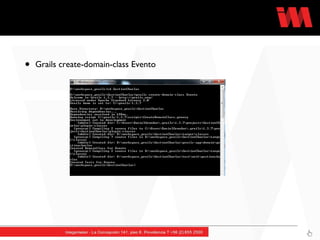 Grails create-domain-class Evento 