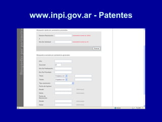 www.inpi.gov.ar - Patentes 