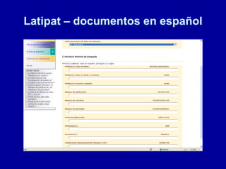 Latipat – documentos en español 