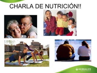 CHARLA DE NUTRICIÓN!! 
 