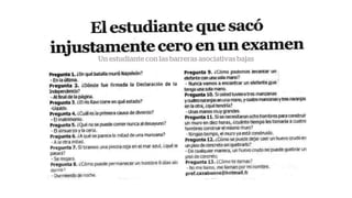 Un estudiante con las barreras asociativas bajas
 