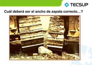 Cuál deberá ser el ancho de zapata correcto…?
 