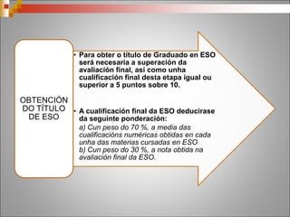 Opcións ao titular en ESO
 