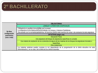 2º BACHILLERATO
 