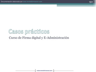Curso de Firma digital y E-Administración 