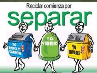  El ecosistema no puede asimilar tantos residuos.Nuestra sociedad de consumo genera una gran cantidad de residuos.