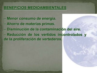 22,5% para plásticos