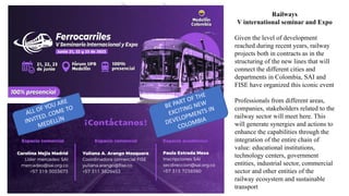 Opportunities in the development of railways in Antioquia and Colombia 