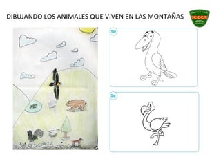 DIBUJANDO LOS ANIMALES QUE VIVEN EN LAS MONTAÑAS
 