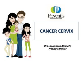 CANCER CERVIX
Dra. Germosén Almonte
Médico Familiar
 