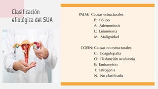 Clasificación
etiológica del SUA
 