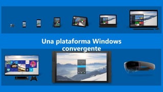 Una plataforma Windows
convergente
 