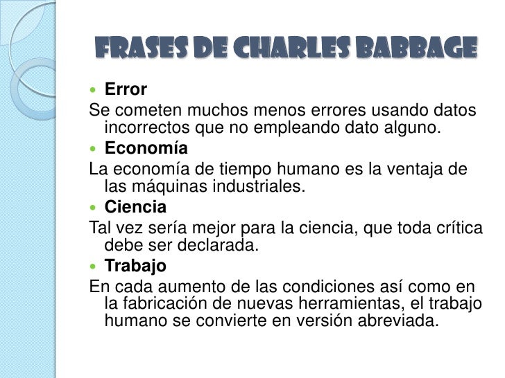 Charles babbage