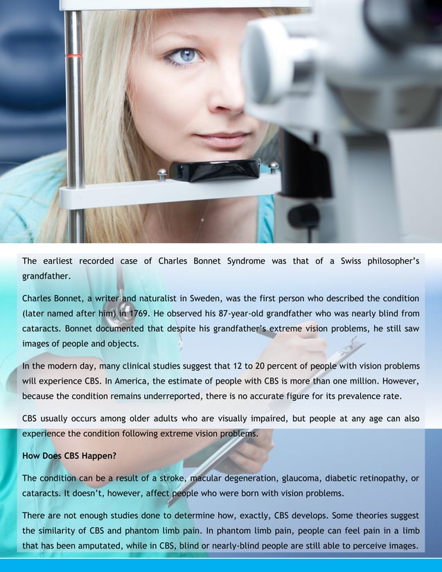 Charles Bonnet Syndrome: Images for the Blind | PDF