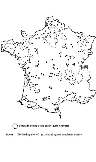 •        •
                                                                            ,- .. ,           •
                                                                            .... _    .




                                                           •
                                       •
                                                  •
                                       •                    •
                                     ..
                                                           ••
                                                                 •

                                                                      •

                                            ••
                                                          ••   • i' - )
                                                      ..         ,•    (
                                        •                              
                                                                     , _,




                                                      •
                                                       •


                                                      •
                                            t�) .
                                            � /




         .. ...
     I             population density above 60 per square ki lome t e r
     ', ....'



FIGURE     1.     The landing sites of 1 9 H plotted against population density
 