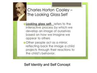 Self Identity and Self Concept
 