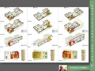 A
R
C
H
I
T
E
C
T
U
R
A
L
D
E
S
I
G
N
IV
CHARLES CORREA
 