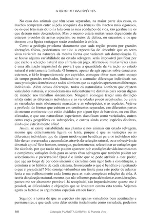 A Origem das Espécies - Charles Darwin