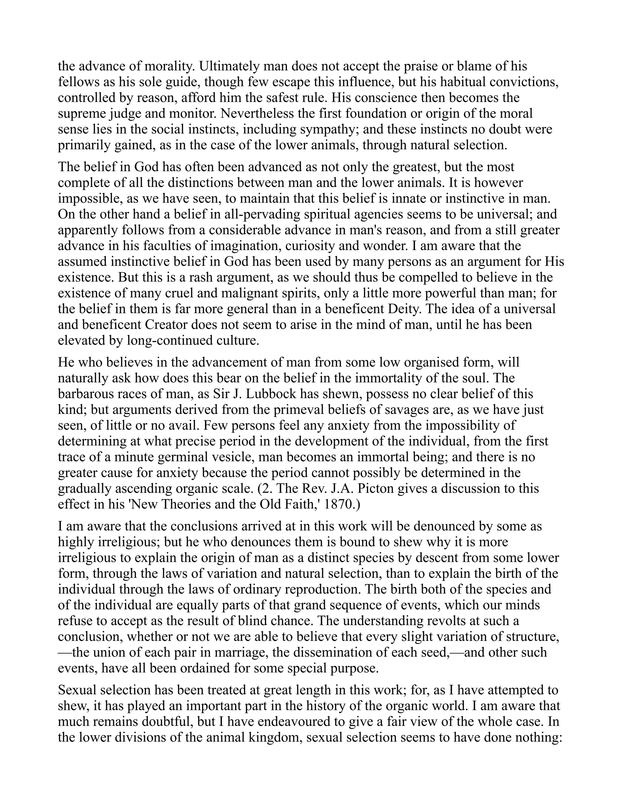 Charles Darwin - The Descent of Man