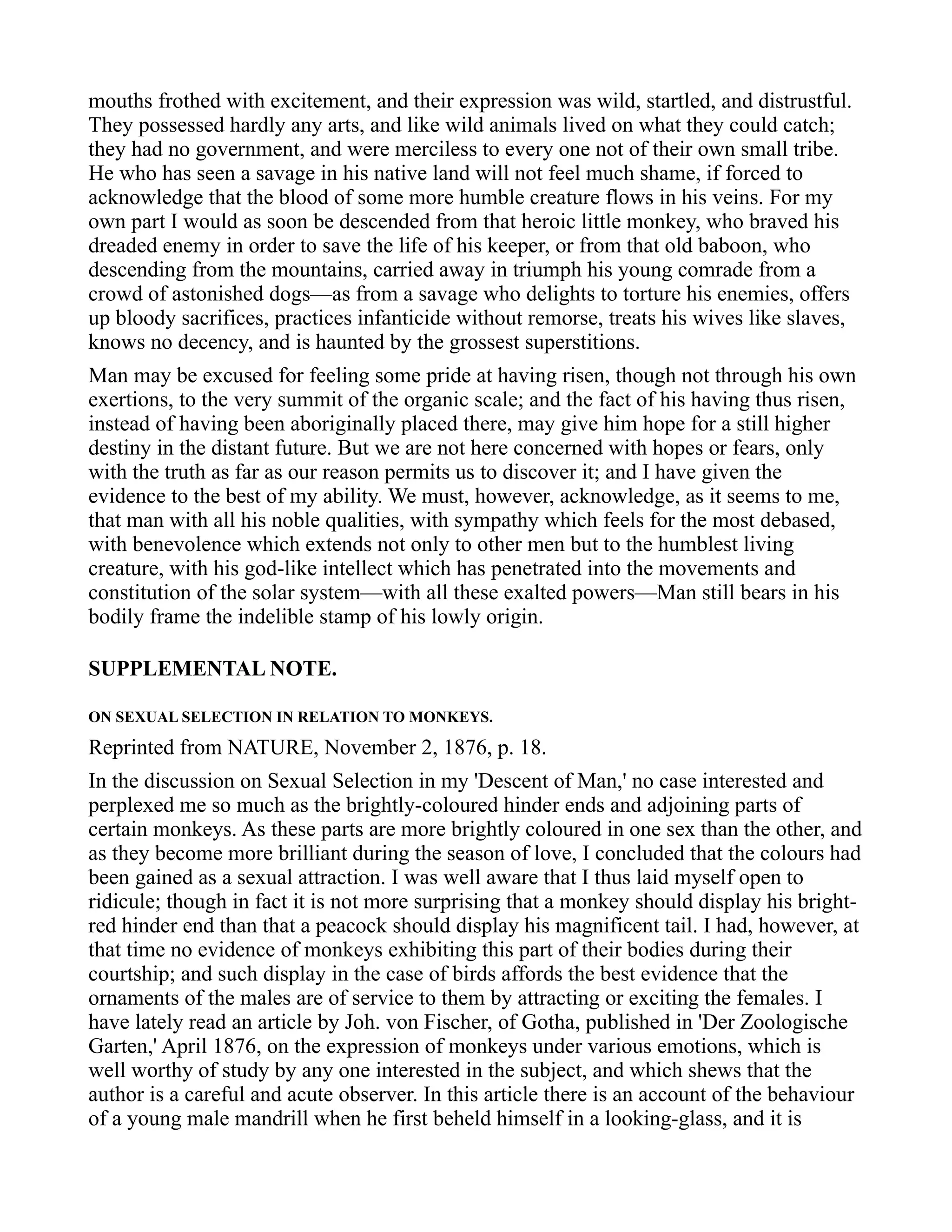 Charles Darwin - The Descent of Man