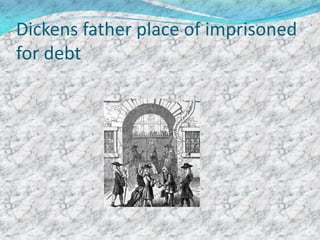 Dickens father place of imprisoned
for debt
 