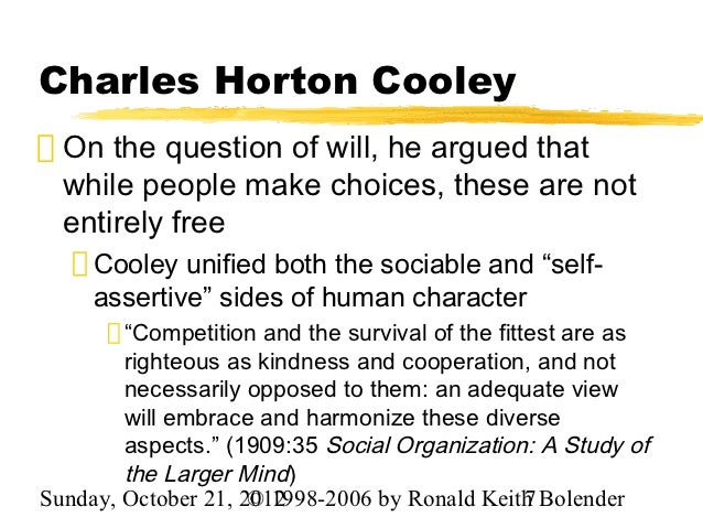 Charles horton cooley
