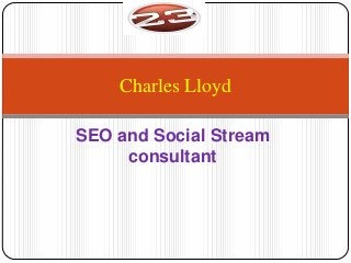 Charles Lloyd

SEO and Social Stream
     consultant
 
