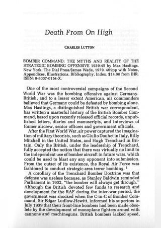 Charles lutton   death from on high - journal of historical review volume 1 no. 3