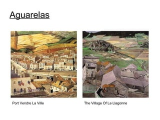 Aguarelas Port Vendre La Ville The Village Of La Llagonne 