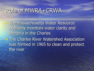 Mwra Charles River Ecosystem | PPT