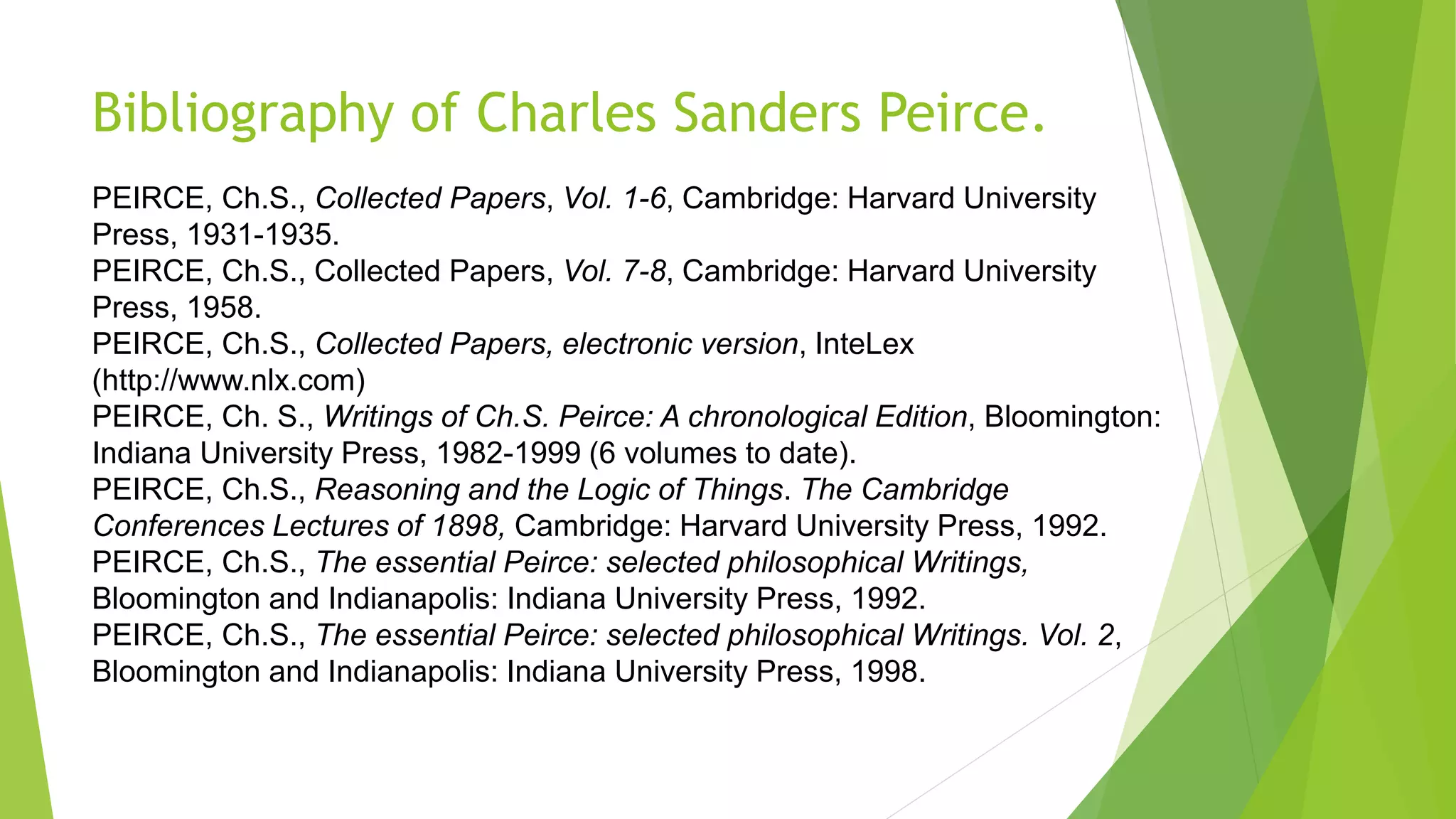 Charles Sanders Peirce | PPTX