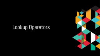 Lookup Operators
 