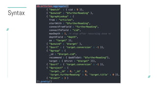 Syntax
 