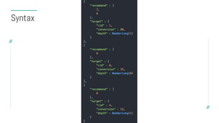 Syntax
 