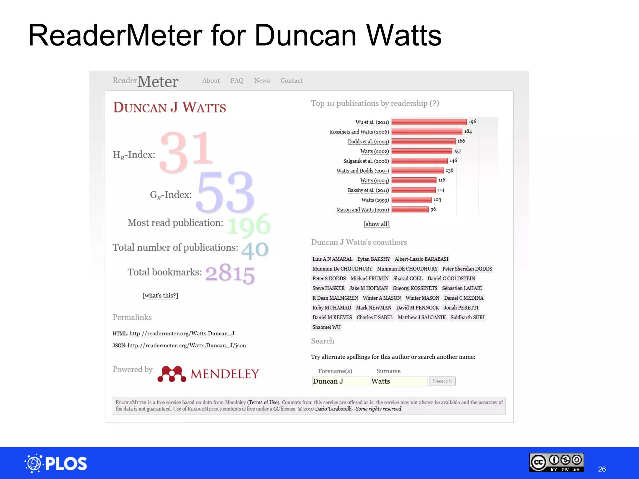 ReaderMeter for Duncan Watts




                               26
 