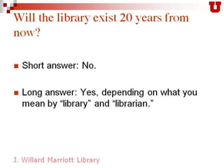 The E-Brarian Revolution: The Collapse of the Traditional Librarian and the Dawn of the E-Empire