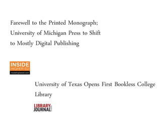 The E-Brarian Revolution: The Collapse of the Traditional Librarian and the Dawn of the E-Empire