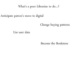 The E-Brarian Revolution: The Collapse of the Traditional Librarian and the Dawn of the E-Empire