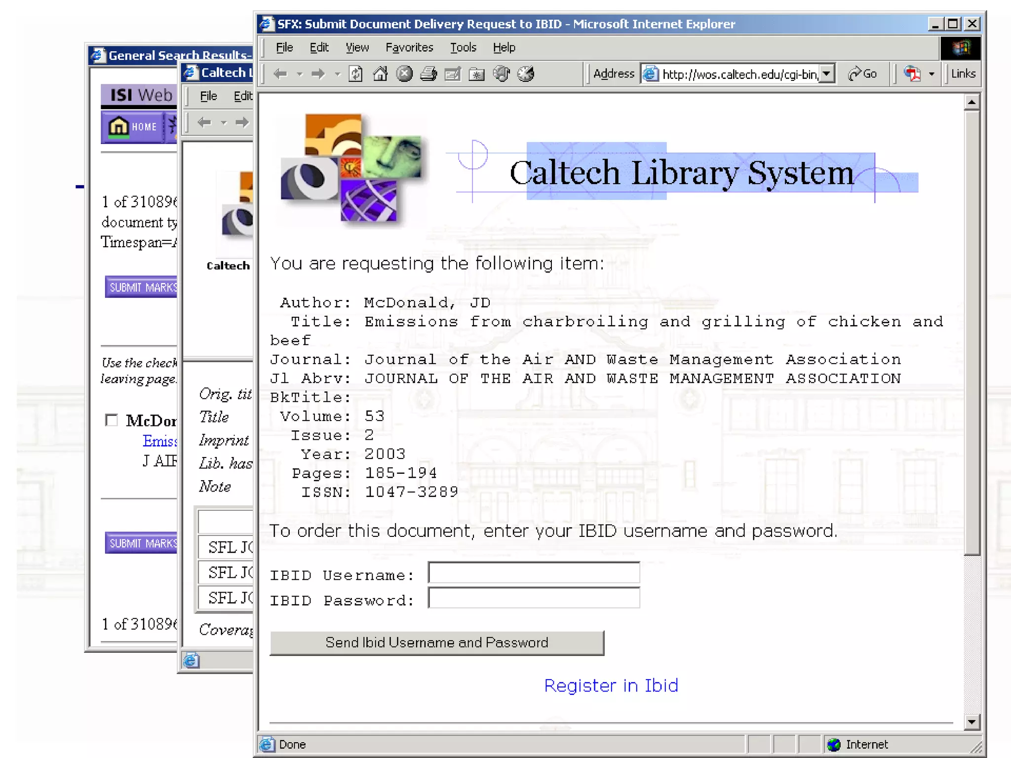 SFX in ACTION Here’s another example…What goes well with beer?  Let’s search Grilling and Beef…. 