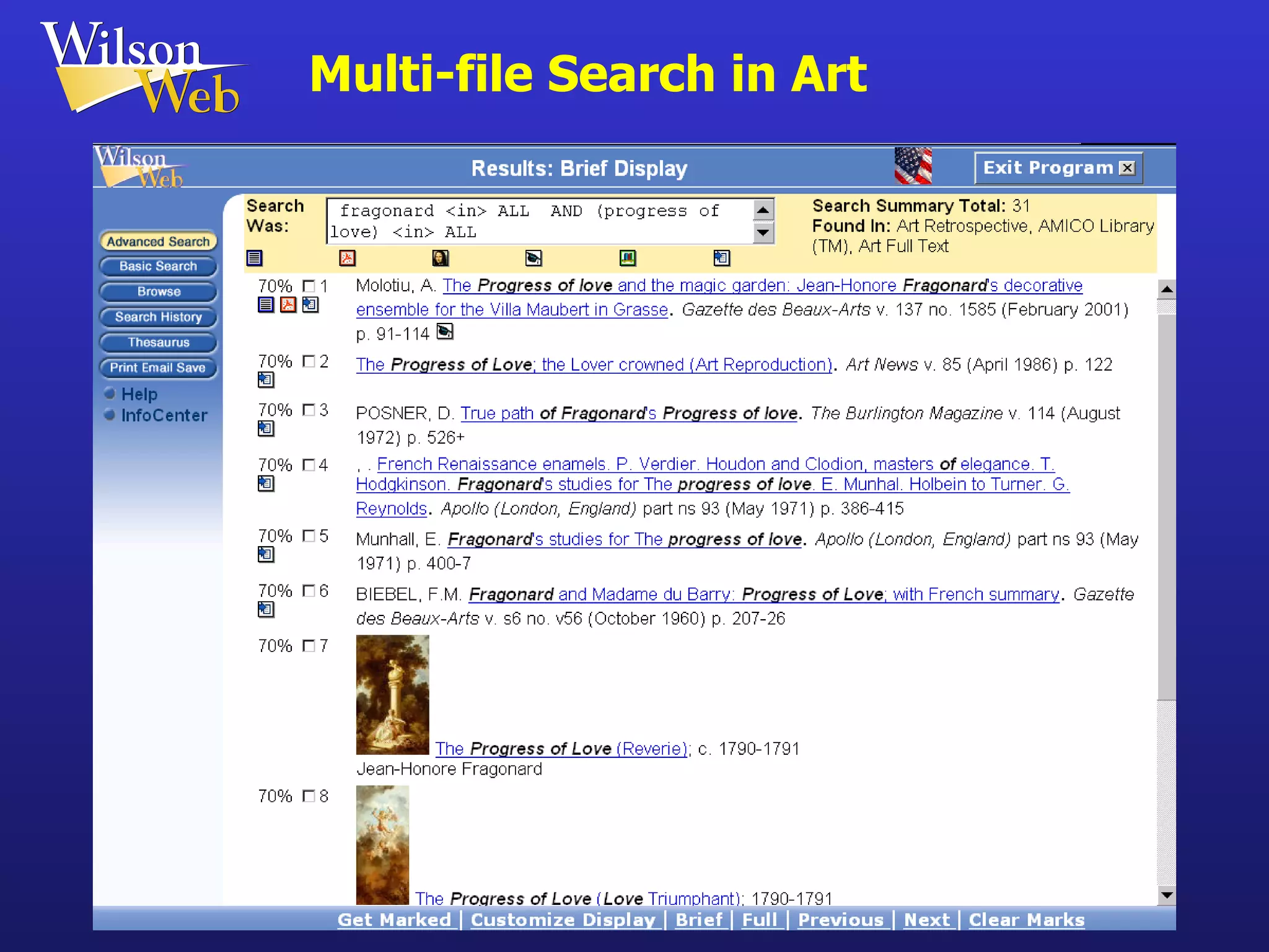 Multi-file Search in Art   