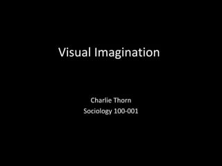 Visual Imagination Charlie Thorn Sociology 100-001 
