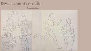 Development of my skills:
Pose studies :
 