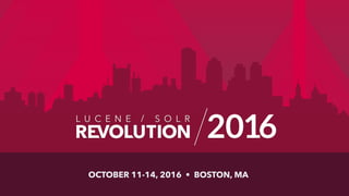 OCTOBER 11-14, 2016 • BOSTON, MA
 