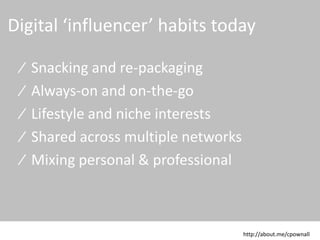 Fluctuating
Ill-defined
Fragmented
© 2015 CPC & Associates Ltd. All rights reserved 12
CPC&
Digital influence is…
 