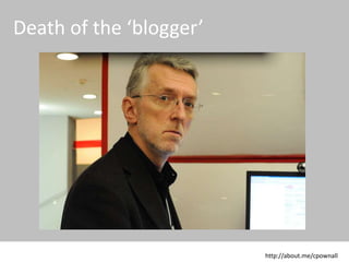 © 2015 CPC & Associates Ltd. All rights reserved 4
CPC&
Death of the blogger?
 