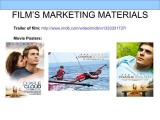 FILM’S MARKETING MATERIALS Trailer of film:   http://www.imdb.com/video/imdb/vi1333331737/ Movie Posters: 