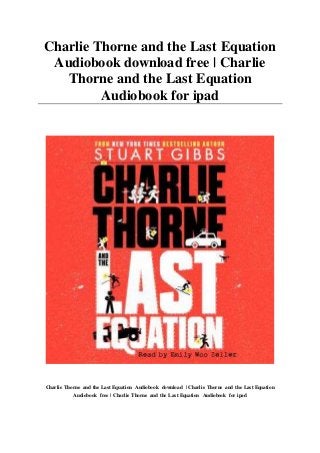 charlie thorne and the last equation series